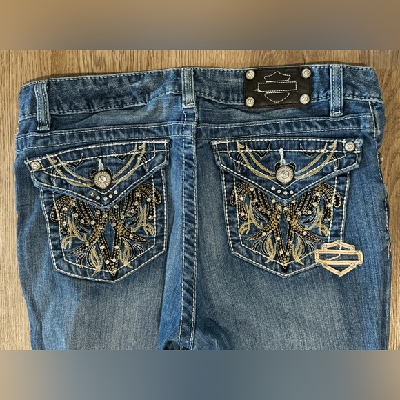 Women’s Harley-Davidson Jeans size 10 - Picture 3 of 6